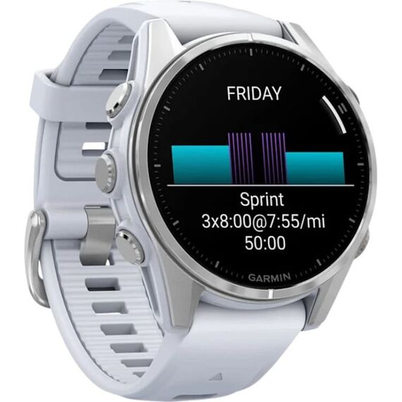 Смарт-часы Garmin Fēnix 8 Amoled | 43 mm | Whitestone, Версия: Amoled, Размер корпуса : 43 мм, Цвет: Whitestone, изображение 4 Смарт-часы Garmin Fēnix 8 Amoled | 43 mm | Whitestone, Версия: Amoled, Размер корпуса : 43 мм, Цвет: Whitestone, изображение 4