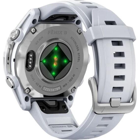 Смарт-часы Garmin Fēnix 8 Amoled | 43 mm | Whitestone, Версия: Amoled, Размер корпуса : 43 мм, Цвет: Whitestone, изображение 6 Смарт-часы Garmin Fēnix 8 Amoled | 43 mm | Whitestone, Версия: Amoled, Размер корпуса : 43 мм, Цвет: Whitestone, изображение 6