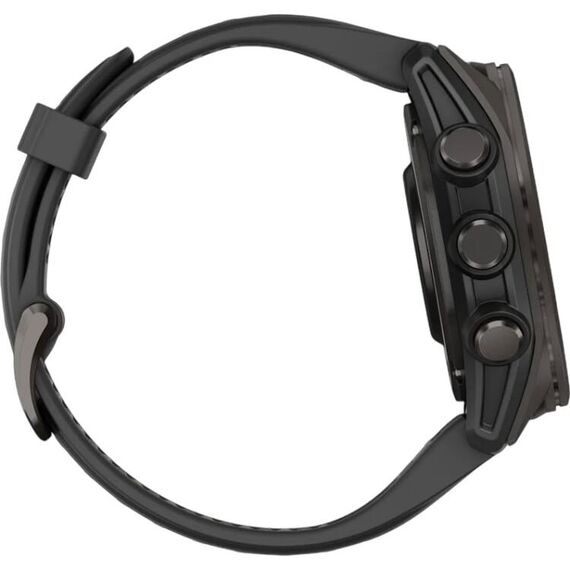 Смарт-часы Garmin Fēnix 8 Amoled | 43 mm | Black/Pebble Gray, Версия: Amoled, Размер корпуса : 43 мм, Цвет: Black/Pebble Gray, изображение 5 Смарт-часы Garmin Fēnix 8 Amoled | 43 mm | Black/Pebble Gray, Версия: Amoled, Размер корпуса : 43 мм, Цвет: Black/Pebble Gray, изображение 5