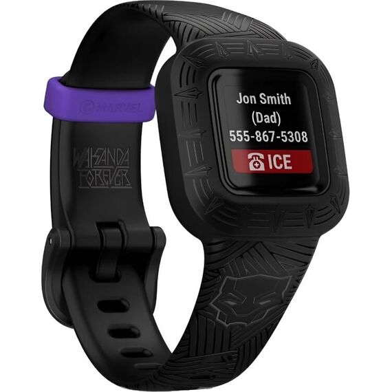 Смарт-часы Garmin Vívofit jr. 3 Marvel Black Panther, изображение 3 Смарт-часы Garmin Vívofit jr. 3 Marvel Black Panther, изображение 3