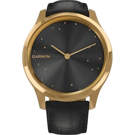 Смарт-часы Garmin Vívomove Luxe 24K Gold PVD Stainless Steel Case/Black, Версия: Vívomove Luxe, Цвет: Gold PVD Stainless Steel Case/Black, изображение 3 Смарт-часы Garmin Vívomove Luxe 24K Gold PVD Stainless Steel Case/Black, Версия: Vívomove Luxe, Цвет: Gold PVD Stainless Steel Case/Black, изображение 3