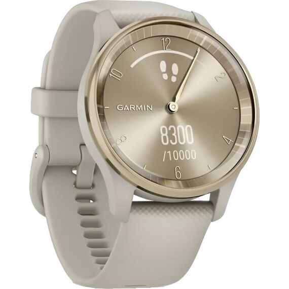 Смарт-часы Garmin Vívomove Trend Cream Gold Stainless Steel Bezel/French Gray, Версия: Vívomove Trend, Цвет: Cream Gold Stainless Steel Bezel/French Gray, изображение 4 Смарт-часы Garmin Vívomove Trend Cream Gold Stainless Steel Bezel/French Gray, Версия: Vívomove Trend, Цвет: Cream Gold Stainless Steel Bezel/French Gray, изображение 4