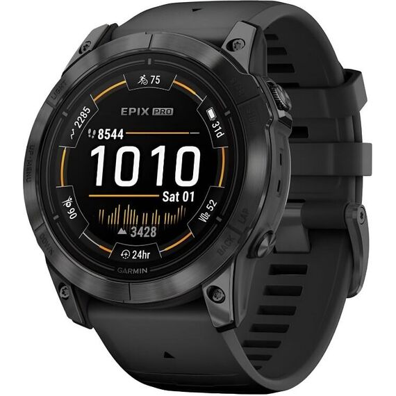 Смарт-часы Garmin Epix Pro (Gen 2) Standard Edition 51 mm Slate Gray/Black, Версия: Pro | Standard, Размер корпуса : 51 мм, Цвет: Slate Gray/Black