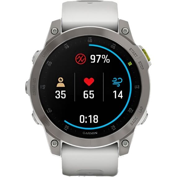 Смарт-часы Garmin Epix (Gen 2) Sapphire Edition | 47 mm | White Titanium, Версия: Sapphire, Цвет: White Titanium, изображение 5 Смарт-часы Garmin Epix (Gen 2) Sapphire Edition | 47 mm | White Titanium, Версия: Sapphire, Цвет: White Titanium, изображение 5