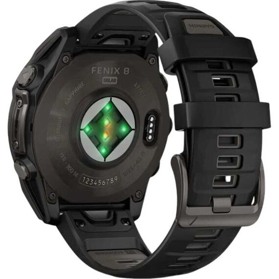 Смарт-часы Garmin Fēnix 8 Solar | 47 mm | Black/Pebble Gray, Версия: Solar, Размер корпуса : 47 мм, Цвет: Black/Pebble Gray, изображение 6 Смарт-часы Garmin Fēnix 8 Solar | 47 mm | Black/Pebble Gray, Версия: Solar, Размер корпуса : 47 мм, Цвет: Black/Pebble Gray, изображение 6
