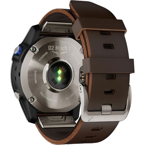 Смарт-часы Garmin D2 Mach 1 Aviator Smartwatch/Oxford Brown Leather, Размер корпуса : 47 мм, Цвет: Brown Leather, изображение 7 Смарт-часы Garmin D2 Mach 1 Aviator Smartwatch/Oxford Brown Leather, Размер корпуса : 47 мм, Цвет: Brown Leather, изображение 7