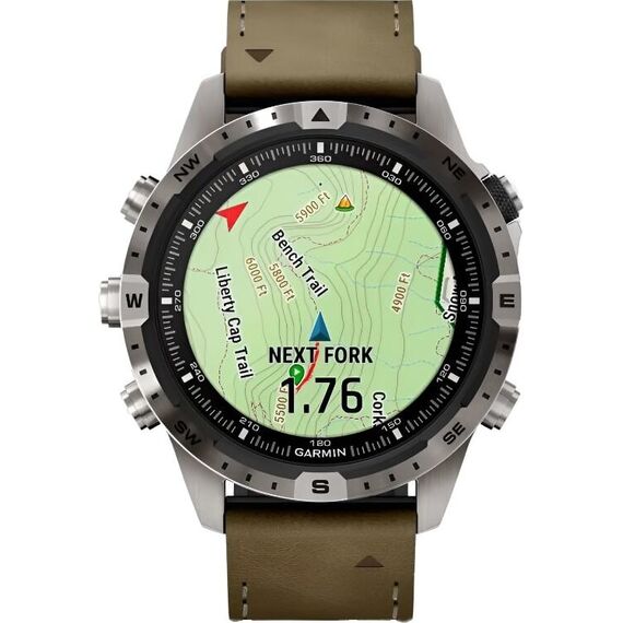 Смарт-часы Garmin Marq Adventurer (Gen 2), Версия: Adventurer, Материал корпуса: Титан (Grade 5) с DLC, изображение 5 Смарт-часы Garmin Marq Adventurer (Gen 2), Версия: Adventurer, Материал корпуса: Титан (Grade 5) с DLC, изображение 5