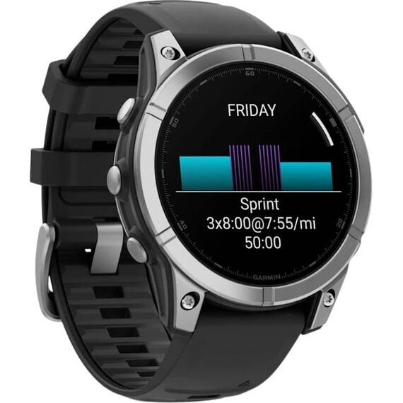 Смарт-часы Garmin Fēnix 8 E | 47 mm | Stainless Steel/Black, Версия: Fēnix E, Размер корпуса : 47 мм, Цвет: Stainless Steel/Black, изображение 4 Смарт-часы Garmin Fēnix 8 E | 47 mm | Stainless Steel/Black, Версия: Fēnix E, Размер корпуса : 47 мм, Цвет: Stainless Steel/Black, изображение 4