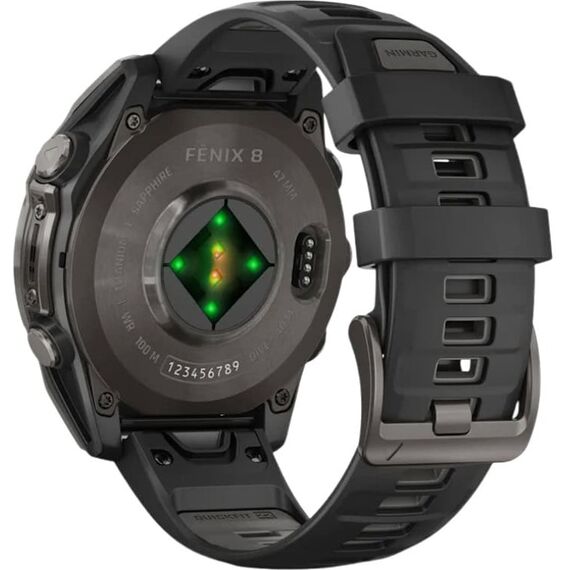 Смарт-часы Garmin Fēnix 8 Amoled | 47 mm | Black/Pebble Gray, Версия: Amoled, Размер корпуса : 47 мм, Цвет: Black/Pebble Gray, изображение 7 Смарт-часы Garmin Fēnix 8 Amoled | 47 mm | Black/Pebble Gray, Версия: Amoled, Размер корпуса : 47 мм, Цвет: Black/Pebble Gray, изображение 7