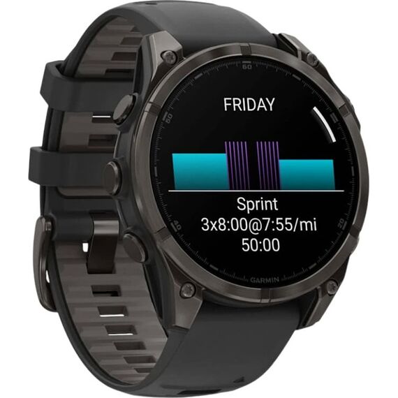 Смарт-часы Garmin Fēnix 8 Amoled | 47 mm | Black/Pebble Gray, Версия: Amoled, Размер корпуса : 47 мм, Цвет: Black/Pebble Gray, изображение 5 Смарт-часы Garmin Fēnix 8 Amoled | 47 mm | Black/Pebble Gray, Версия: Amoled, Размер корпуса : 47 мм, Цвет: Black/Pebble Gray, изображение 5