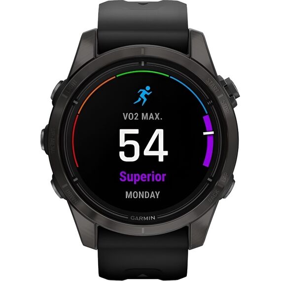 Смарт-часы Garmin Epix Pro (Gen 2) Sapphire Edition | 42 mm | Carbon Gray DLC Titanium, Версия: Pro | Sapphire, Размер корпуса : 42 мм, Цвет: Carbon Gray DLC Titanium, изображение 3 Смарт-часы Garmin Epix Pro (Gen 2) Sapphire Edition | 42 mm | Carbon Gray DLC Titanium, Версия: Pro | Sapphire, Размер корпуса : 42 мм, Цвет: Carbon Gray DLC Titanium, изображение 3
