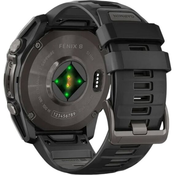 Смарт-часы Garmin Fēnix 8 Amoled | 51 mm | Black/Pebble Gray, Версия: Amoled, Размер корпуса : 51 мм, Цвет: Black/Pebble Gray, изображение 6 Смарт-часы Garmin Fēnix 8 Amoled | 51 mm | Black/Pebble Gray, Версия: Amoled, Размер корпуса : 51 мм, Цвет: Black/Pebble Gray, изображение 6