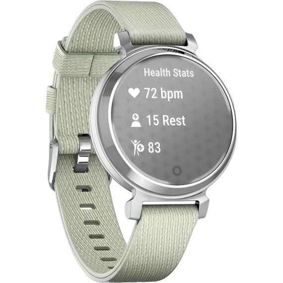 Смарт-часы Garmin Lily 2 Classic Silver/Sage Gray Nylon, Модель: Classic, Цвет: Silver/Sage Gray Nylon, изображение 4 Смарт-часы Garmin Lily 2 Classic Silver/Sage Gray Nylon, Модель: Classic, Цвет: Silver/Sage Gray Nylon, изображение 4