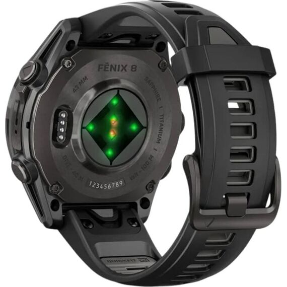 Смарт-часы Garmin Fēnix 8 Amoled | 43 mm | Black/Pebble Gray, Версия: Amoled, Размер корпуса : 43 мм, Цвет: Black/Pebble Gray, изображение 6 Смарт-часы Garmin Fēnix 8 Amoled | 43 mm | Black/Pebble Gray, Версия: Amoled, Размер корпуса : 43 мм, Цвет: Black/Pebble Gray, изображение 6