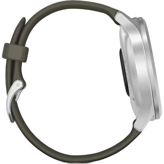 Смарт-часы Garmin Vívomove Style Silver Aluminum Case/Moss, Версия: Vívomove Style, Цвет: Silver Aluminum Case/Moss, изображение 6 Смарт-часы Garmin Vívomove Style Silver Aluminum Case/Moss, Версия: Vívomove Style, Цвет: Silver Aluminum Case/Moss, изображение 6