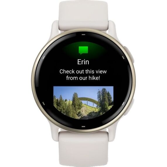 Смарт-часы Garmin Vívoactive 5 Cream Gold Aluminum Bezel/Ivory, Цвет: Ivory, изображение 3 Смарт-часы Garmin Vívoactive 5 Cream Gold Aluminum Bezel/Ivory, Цвет: Ivory, изображение 3