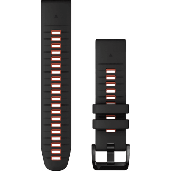 Ремешок сменный Garmin QuickFit | 22 мм | Black/Flame Red, Цвет: Black/Flame Red