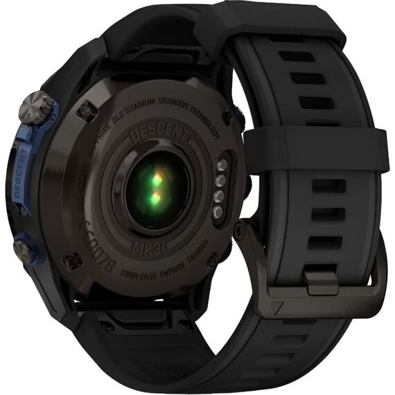 Смарт-часы Garmin Descent Mk3I | 51 mm | Carbon Gray DLC Titanium/Black, Версия: Descent Mk3I, Размер корпуса : 51 мм, Цвет: Carbon Gray DLC Titanium/Black, изображение 7 Смарт-часы Garmin Descent Mk3I | 51 mm | Carbon Gray DLC Titanium/Black, Версия: Descent Mk3I, Размер корпуса : 51 мм, Цвет: Carbon Gray DLC Titanium/Black, изображение 7