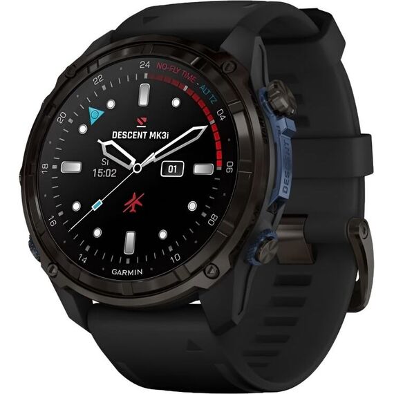 Смарт-часы Garmin Descent Mk3I | 51 mm | Carbon Gray DLC Titanium/Black, Версия: Descent Mk3I, Размер корпуса : 51 мм, Цвет: Carbon Gray DLC Titanium/Black