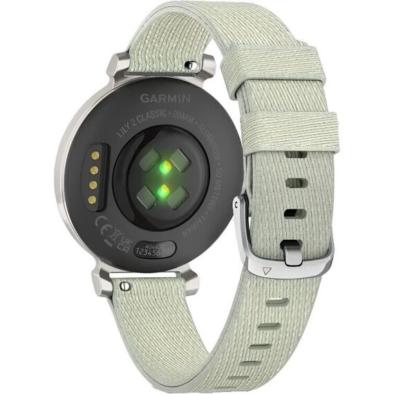 Смарт-часы Garmin Lily 2 Classic Silver/Sage Gray Nylon, Модель: Classic, Цвет: Silver/Sage Gray Nylon, изображение 7 Смарт-часы Garmin Lily 2 Classic Silver/Sage Gray Nylon, Модель: Classic, Цвет: Silver/Sage Gray Nylon, изображение 7