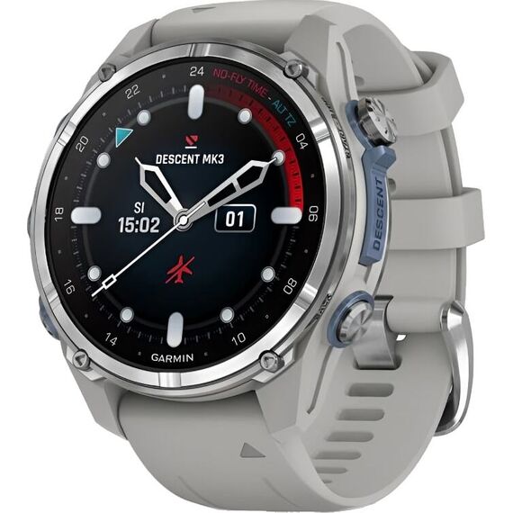 Смарт-часы Garmin Descent Mk3 43 mm Stainless Steel/Fog Gray