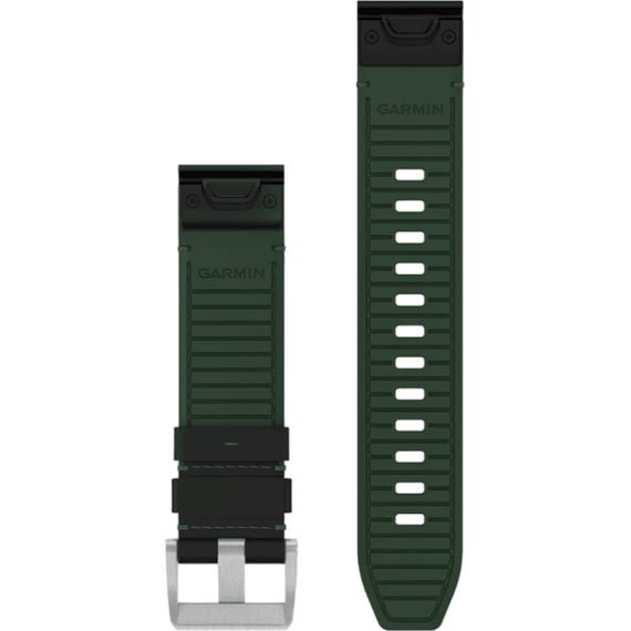 Ремешок сменный Garmin QuickFit | 22 мм | Black/Green Leather, Цвет: Black/Green Leather, изображение 2 Ремешок сменный Garmin QuickFit | 22 мм | Black/Green Leather, Цвет: Black/Green Leather, изображение 2
