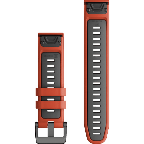 Ремешок сменный Garmin QuickFit | 22 мм | Flame Red/Graphite, Цвет: Flame Red/Graphite, изображение 2 Ремешок сменный Garmin QuickFit | 22 мм | Flame Red/Graphite, Цвет: Flame Red/Graphite, изображение 2