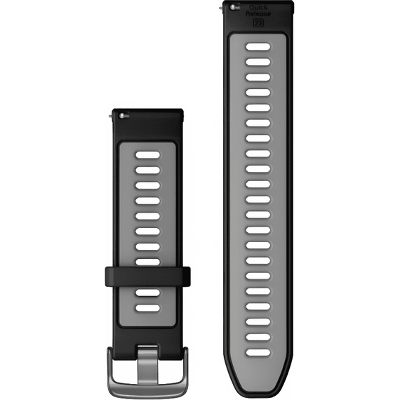 Ремешок сменный Garmin Quick Release | 22 мм | Black/Powder Gray, Цвет: Black/Powder Gray, изображение 2 Ремешок сменный Garmin Quick Release | 22 мм | Black/Powder Gray, Цвет: Black/Powder Gray, изображение 2