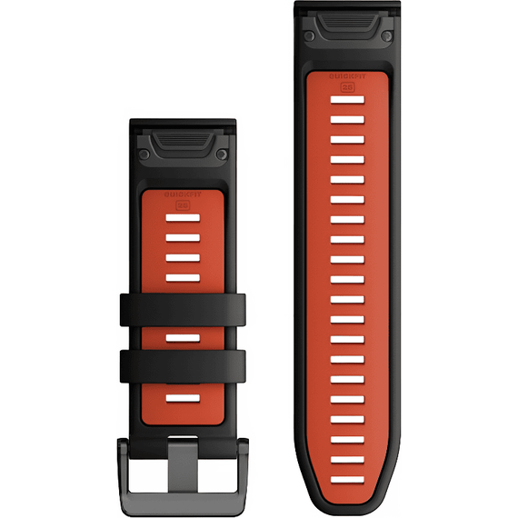 Ремешок сменный Garmin QuickFit | 26 мм | Black/Flame Red, Цвет: Black/Flame Red, изображение 2 Ремешок сменный Garmin QuickFit | 26 мм | Black/Flame Red, Цвет: Black/Flame Red, изображение 2