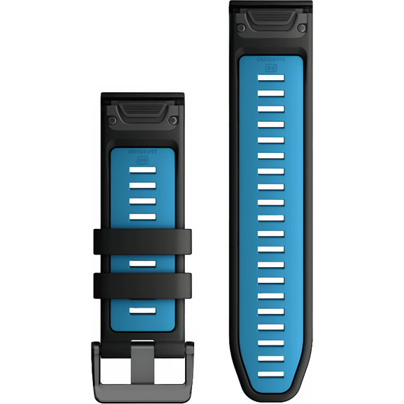 Ремешок сменный Garmin QuickFit | 26 мм | Black/Cirrus Blue, Цвет: Black/Cirrus Blue, изображение 2 Ремешок сменный Garmin QuickFit | 26 мм | Black/Cirrus Blue, Цвет: Black/Cirrus Blue, изображение 2