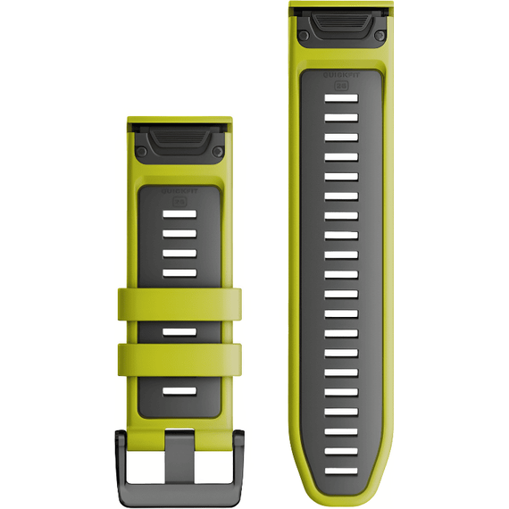 Ремешок сменный Garmin QuickFit | 26 мм | Electric Lime/Graphite, Цвет: Electric Lime/Graphite, изображение 2 Ремешок сменный Garmin QuickFit | 26 мм | Electric Lime/Graphite, Цвет: Electric Lime/Graphite, изображение 2