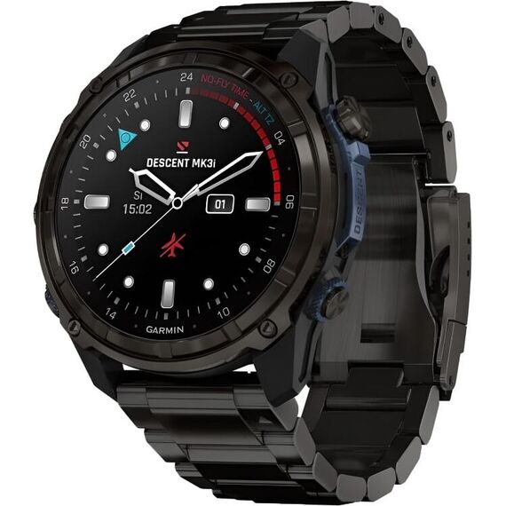Смарт-часы Garmin Descent Mk3I | 51 mm | Carbon Gray DLC Titanium/DLC Titanium, Версия: Descent Mk3I, Размер корпуса : 51 мм, Цвет: Carbon Gray DLC Titanium/DLC Titanium