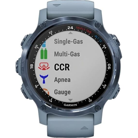 Смарт-часы Garmin Descent Mk2S Mineral Blue/Sea Foam Silicone, Размер корпуса : 43 мм, Цвет: Mineral Blue/Sea Foam Silicone, изображение 3 Смарт-часы Garmin Descent Mk2S Mineral Blue/Sea Foam Silicone, Размер корпуса : 43 мм, Цвет: Mineral Blue/Sea Foam Silicone, изображение 3