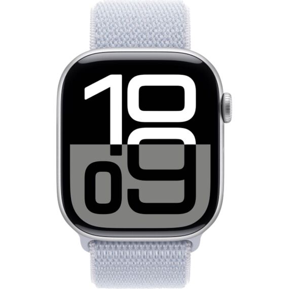 Apple Watch Series 10 | 46 мм | Sport Loop Blue Cloud, Размер корпуса : 46 мм, Цвет: Blue Cloud, Размер ремешка : 130–200 мм, изображение 3 Apple Watch Series 10 | 46 мм | Sport Loop Blue Cloud, Размер корпуса : 46 мм, Цвет: Blue Cloud, Размер ремешка : 130–200 мм, изображение 3