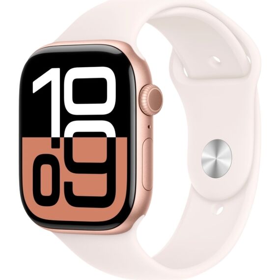 Apple Watch Series 10 | 42 мм | Sport Band Rose Gold, Размер корпуса : 42 мм, Цвет: Rose Gold, Размер ремешка : 130–180 мм, изображение 2 Apple Watch Series 10 | 42 мм | Sport Band Rose Gold, Размер корпуса : 42 мм, Цвет: Rose Gold, Размер ремешка : 130–180 мм, изображение 2