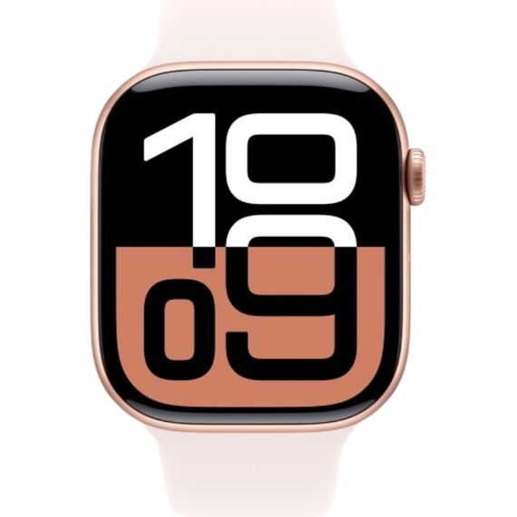 Apple Watch Series 10 | 46 мм | Sport Band Rose Gold, Размер корпуса : 46 мм, Цвет: Rose Gold, Размер ремешка : 140–190 мм, изображение 3 Apple Watch Series 10 | 46 мм | Sport Band Rose Gold, Размер корпуса : 46 мм, Цвет: Rose Gold, Размер ремешка : 140–190 мм, изображение 3