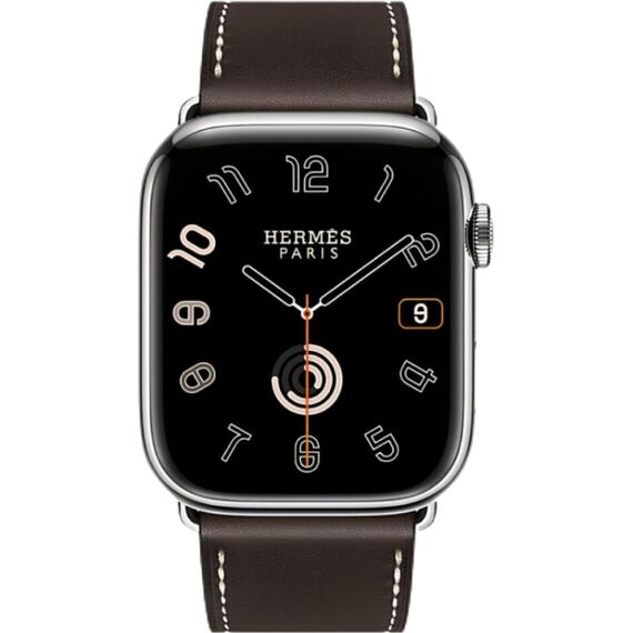 Apple Watch Hermès Series 10 | 46 мм | Single Tour Brown, Размер корпуса : 46 мм, Цвет: Brown, Размер ремешка : 165–200 мм, изображение 3 Apple Watch Hermès Series 10 | 46 мм | Single Tour Brown, Размер корпуса : 46 мм, Цвет: Brown, Размер ремешка : 165–200 мм, изображение 3