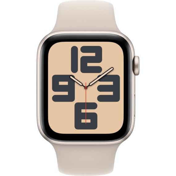 Apple Watch SE 2023 | 40 мм | Starlight, Размер корпуса : 40 мм, Цвет: Starlight, Размер ремешка : 130–200 мм, изображение 3 Apple Watch SE 2023 | 40 мм | Starlight, Размер корпуса : 40 мм, Цвет: Starlight, Размер ремешка : 130–200 мм, изображение 3