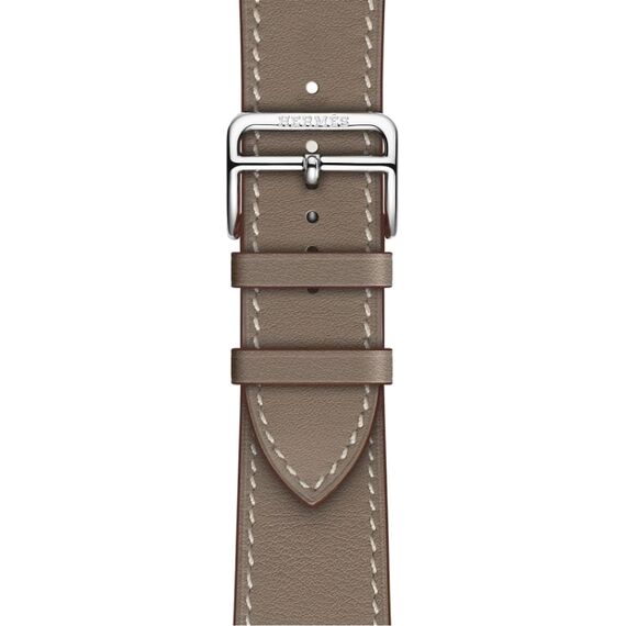 Apple Watch Hermès Series 10 | 46 мм | Single Tour Etoupe, Размер корпуса : 46 мм, Цвет: Etoupe, Размер ремешка : 165–200 мм, изображение 4 Apple Watch Hermès Series 10 | 46 мм | Single Tour Etoupe, Размер корпуса : 46 мм, Цвет: Etoupe, Размер ремешка : 165–200 мм, изображение 4