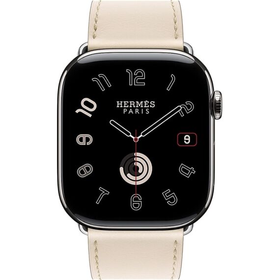 Apple Watch Hermès Series 10 | 46 мм | Single Tour Béton, Размер корпуса : 46 мм, Цвет: Béton, Размер ремешка : 165–200 мм, изображение 3 Apple Watch Hermès Series 10 | 46 мм | Single Tour Béton, Размер корпуса : 46 мм, Цвет: Béton, Размер ремешка : 165–200 мм, изображение 3