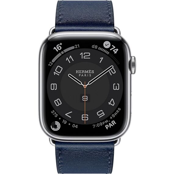 Apple Watch Hermès Series 10 | 46 мм | Single Tour Blue, Размер корпуса : 46 мм, Цвет: Blue, Размер ремешка : 165–200 мм, изображение 3 Apple Watch Hermès Series 10 | 46 мм | Single Tour Blue, Размер корпуса : 46 мм, Цвет: Blue, Размер ремешка : 165–200 мм, изображение 3