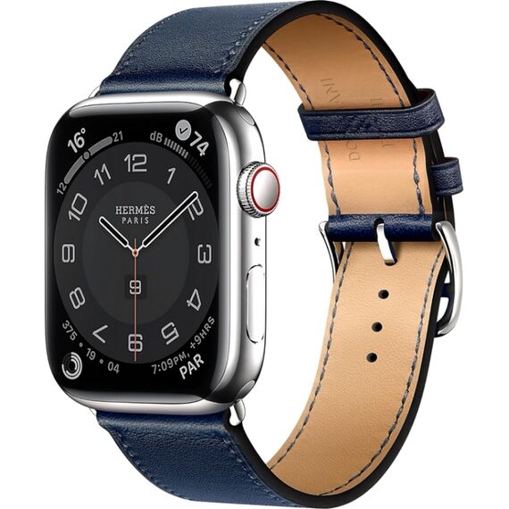 Apple Watch Hermès Series 10 | 46 мм | Single Tour Blue, Размер корпуса : 46 мм, Цвет: Blue, Размер ремешка : 165–200 мм, изображение 2 Apple Watch Hermès Series 10 | 46 мм | Single Tour Blue, Размер корпуса : 46 мм, Цвет: Blue, Размер ремешка : 165–200 мм, изображение 2