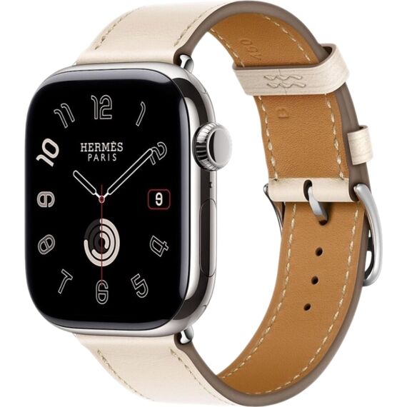 Apple Watch Hermès Series 10 | 42 мм | Single Tour Béton, Размер ремешка : 140–175 мм, Размер корпуса : 42 мм, Цвет: Béton