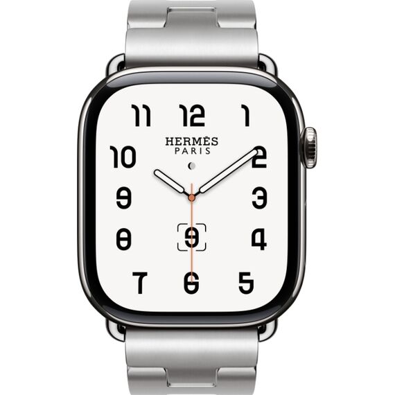 Apple Watch Hermès Series 10 | 42 мм | Grand H 130-145 мм, Размер корпуса : 42 мм, Цвет: Silver, Размер ремешка : 130–145 мм, изображение 3