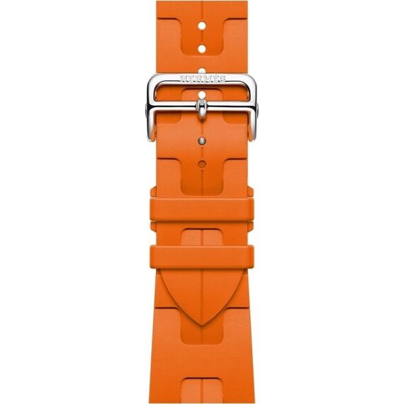 Apple Watch Hermès Series 10 | 46 мм | Kilim Single Tour Orange, Размер корпуса : 46 мм, Цвет: Orange, Размер ремешка : 160–195 мм, изображение 4