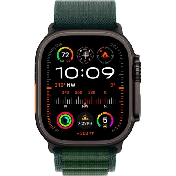 Apple Watch Ultra 2 GPS + Cellular (49 мм) | Alpine Loop Dark Green 130-160 мм, Размер корпуса : 49 мм, Цвет: Dark Green, Размер ремешка : 130–160 мм, изображение 3 Apple Watch Ultra 2 GPS + Cellular (49 мм) | Alpine Loop Dark Green 130-160 мм, Размер корпуса : 49 мм, Цвет: Dark Green, Размер ремешка : 130–160 мм, изображение 3