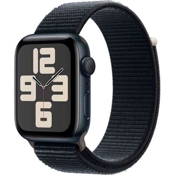 Apple Watch SE 2023 | 44 мм | Sport Loop Ink, Размер корпуса : 44 мм, Цвет: Ink, Размер ремешка : 140–245 мм, изображение 2 Apple Watch SE 2023 | 44 мм | Sport Loop Ink, Размер корпуса : 44 мм, Цвет: Ink, Размер ремешка : 140–245 мм, изображение 2