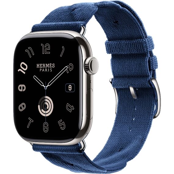 Apple Watch Hermès Series 10 | 46 мм | Torsade Single Tour Navy, Размер корпуса : 46 мм, Цвет: Navy, Размер ремешка : 140–245 мм, изображение 2