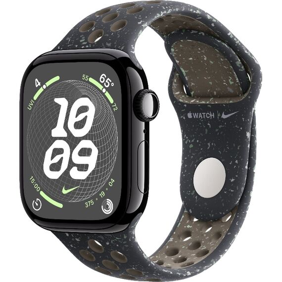 Apple Watch Series 10 | 42 мм | Nike Sport Band Midnight Sky, Размер корпуса : 42 мм, Цвет: Black, Размер ремешка : 130–200 мм, изображение 2 Apple Watch Series 10 | 42 мм | Nike Sport Band Midnight Sky, Размер корпуса : 42 мм, Цвет: Black, Размер ремешка : 130–200 мм, изображение 2