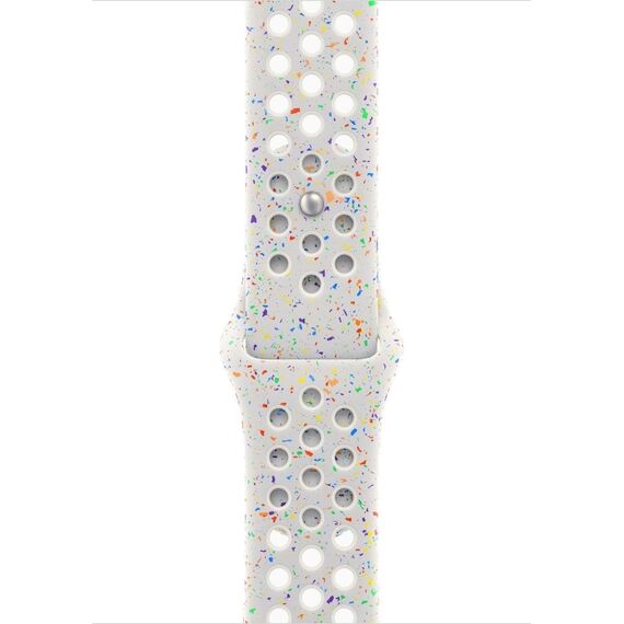 Apple Watch Series 10 | 42 мм | Nike Sport Band White, Размер корпуса : 42 мм, Цвет: White, Размер ремешка : 130–200 мм, изображение 4 Apple Watch Series 10 | 42 мм | Nike Sport Band White, Размер корпуса : 42 мм, Цвет: White, Размер ремешка : 130–200 мм, изображение 4